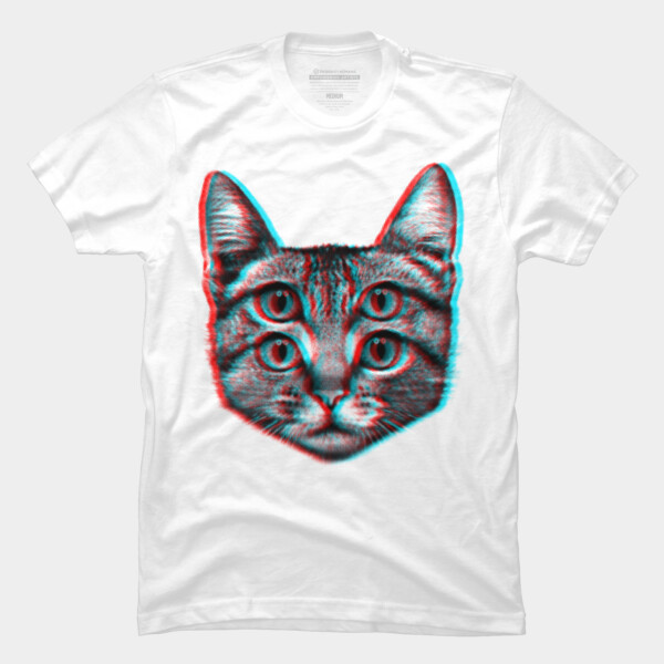 3 d cat t shirts