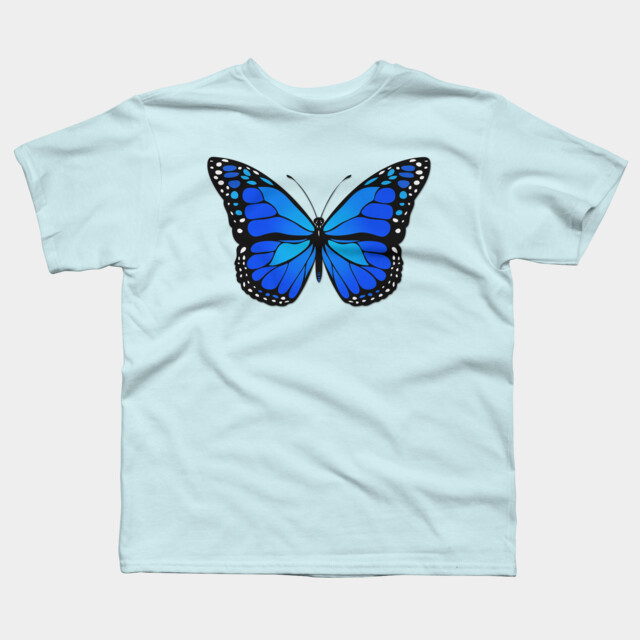 Blue Butterfly T Shirt By Gavila Design By Humans