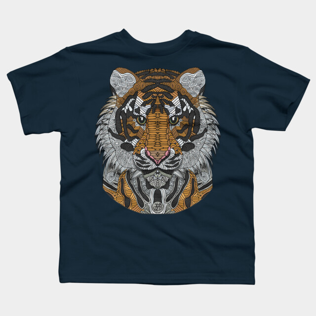 Ornate Tiger T Shirt By Myartlovepassion Design By Humans