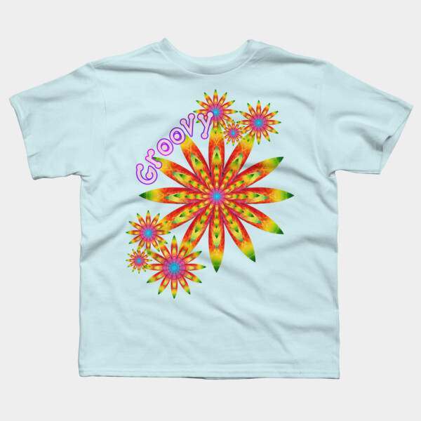 Groovy Flowers Baby T Shirt By Webgrrl Design By Humans